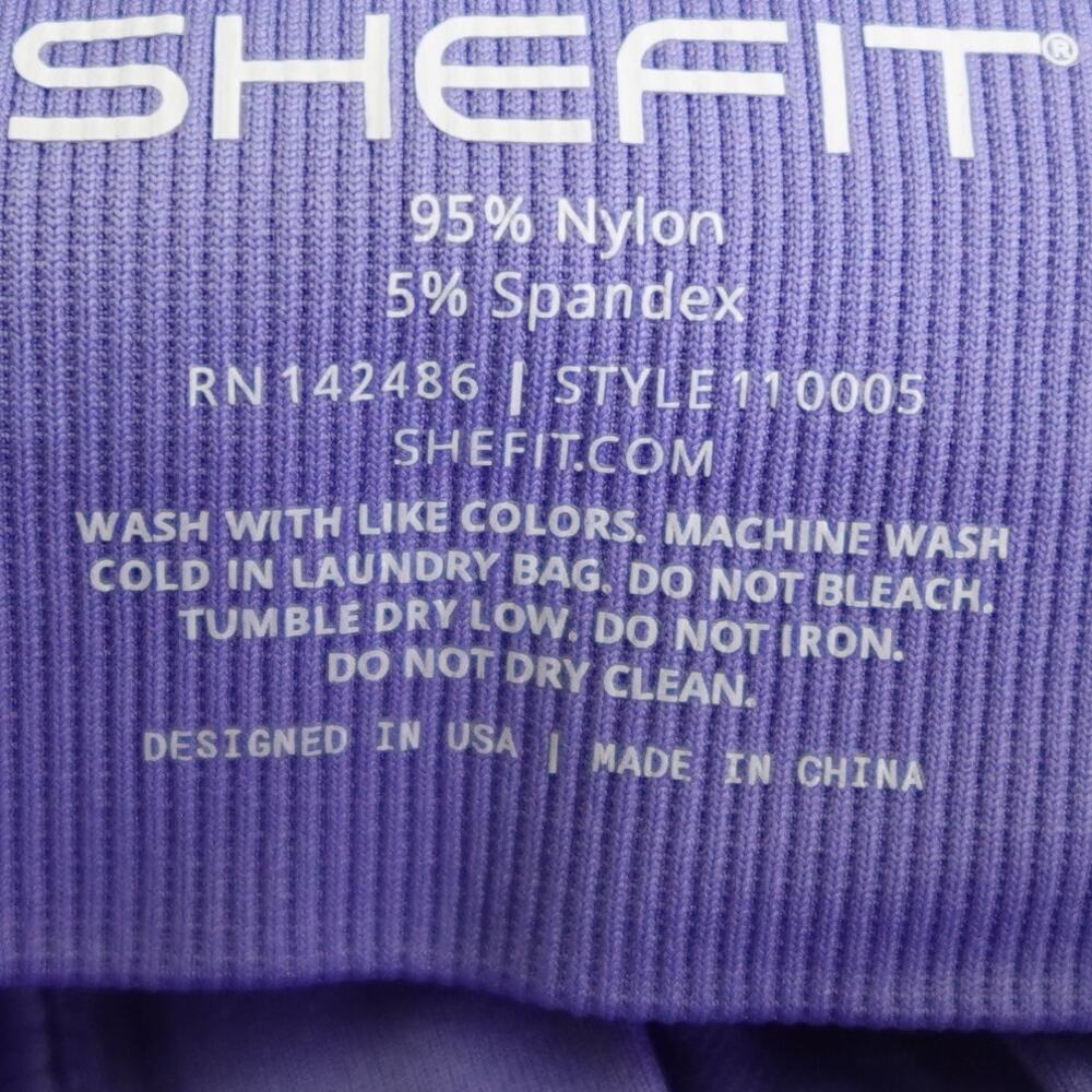 NWT SHEFIT 2Luxe Adjustable Sports Bra, Zip Front Low Impact No Wire Periwinkle - Picture 7 of 10